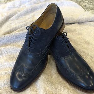 Cole Hahn Navy Men’s wingtip Oxford